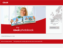 Tablet Screenshot of cewe-photobook.com